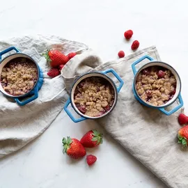 Navaris Mini Cocotte Set Topf-Set 4-tlg. 4 x Gusseisen Mini Topf