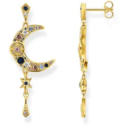 Thomas Sabo H2200-959-7 Damen-Ohrringe Royalty Mond Gold Plattiert