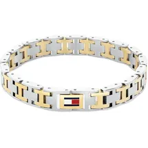 Tommy Hilfiger H-LINK Gliederarmband Blau/Rot 19 cm