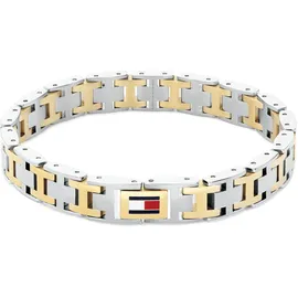 Tommy Hilfiger H-LINK Gliederarmband Blau/Rot 19 cm