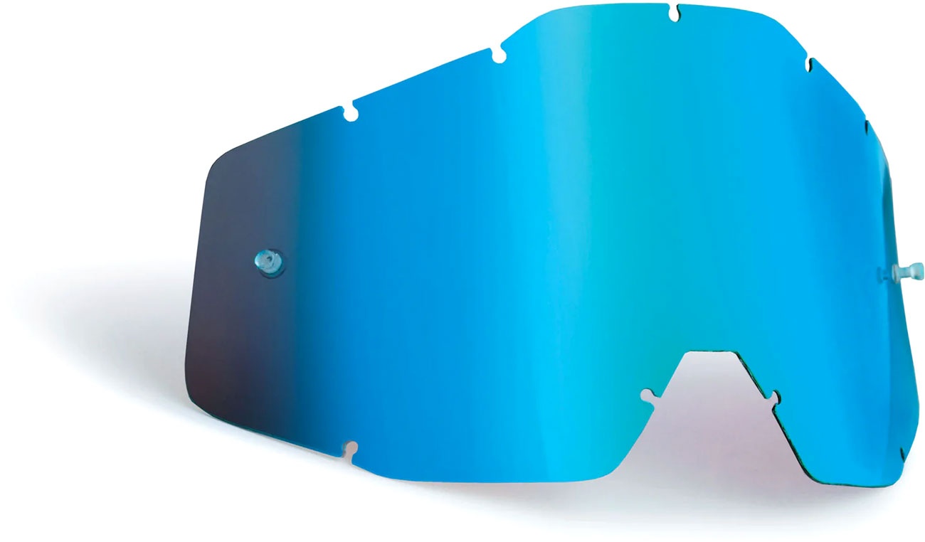 FMF Goggles PowerBomb/PowerCore, lentille de remplacement miroir - Bleu Réfléchissant