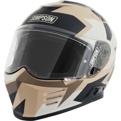 Simpson Venom Panzer 06 Helm, blau-braun, Größe L für Männer