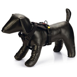 beeztees Hunde-Geschirr Hunde Y-Geschirr Parinca Premium Nylon schwarz Verstellmöglichkeit: 53 - 65 cm / Breite: 25 mm