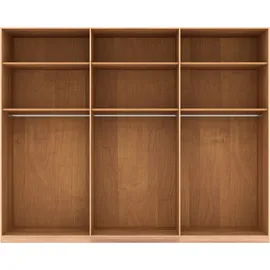 Musterring Drehtürenschrank MUSTERRING "Sorrent, Kleiderschrank, Schrank, teilmassiv Eiche", braun, B:300cm H:236cm, Schränke, Drehtürenschrank, Türen Eiche massiv oder als Parsol-Bronze-Spiegel, verschiedene Maße