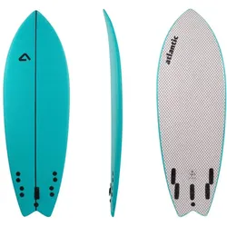 Surfbrett Softboard - Whale - Crocodile Skin + Soft IXPE - 6'4x21x2.5'' - 47L elektroblau 6'4