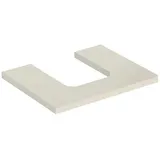 Geberit Waschtisch-Platte One 60x3x47cm, sand-grau/l hg, Ausschn mit.