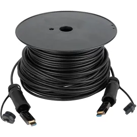 DAP AUDIO HDMI-Kabel 2.1 AOC 8K 100 m Schwarz