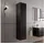 Bernstein AVA Hochschrank 35 x 35 x 170 cm Schwarz Glas/Holz/MDF