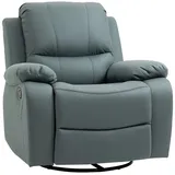 OKWISH Chaiselongue Relaxsessel Freizeitstuhl Fernsehsessel, Relaxsessel drehbar mit Schaukelfunktion & 135° Neigung – Fernsehsessel mit Fußstütze., mit Relaxfunktion