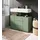 WELLTIME Waschbeckenunterschrank BIEL 82 x 56 cm Grün/Schwarz