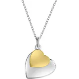 Celesta Kette mit Anhänger Bicolor Silber 925