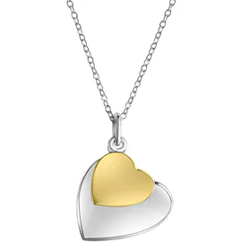 Celesta Kette mit Anhänger Bicolor Silber 925