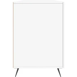 vidaXL Schreibtisch Hochglanz-Weiß 140x50x75 cm Holzwerkstoff