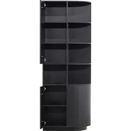 Woood Vitrine Finca 78 x 40 x 210 cm Schwarz