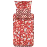 Bassetti Mako-Satin Bettwäsche Vicenza R1 240x220 cm + 2x 80x80 cm - rot