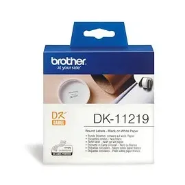 Brother Universaletiketten DK11219 Weiß Ø 12 mm 1200 St.