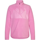 Ziener Kinder JONKI Skipullover Skirolli Funktions-Shirt | atmungsaktiv Fleece warm, fuchsia pink, 176