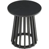 [en.casa] Buzzard Schwarz Bambus Ø40 x 48 cm