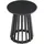 [en.casa] Buzzard Schwarz Bambus Ø40 x 48 cm