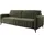 exxpo - sofa fashion Schlafcouch Mikrovelours 3-Sitzer Grün