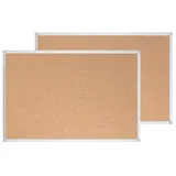 OTTO Office 2er-Pack Kork-Pinnwand 120 x 90 cm braun