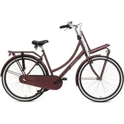 Popal Daily Dutch Basic+ N3 Hollandrad - Citybike - Damen - Eichenrot ROT|SCHWARZ 53 CM