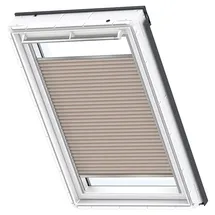 VELUX Wabenplissee Uni Beige 1155, CK06 1155KWL (Farbe: - 1155KWL, Farbe Schiene: