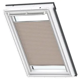 VELUX Wabenplissee Uni Beige 1155, CK06 1155KWL (Farbe: - 1155KWL, Farbe Schiene: