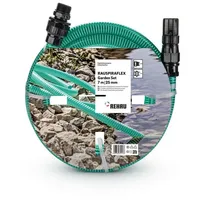 Rehau Saugschlauch-Garnitur RAUSPIRALFLEX 7 m transparent grün