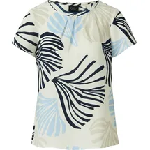 s.Oliver Crêpe-Bluse mit All-over-Print und Schmuckkante Mehrfarbig XS
