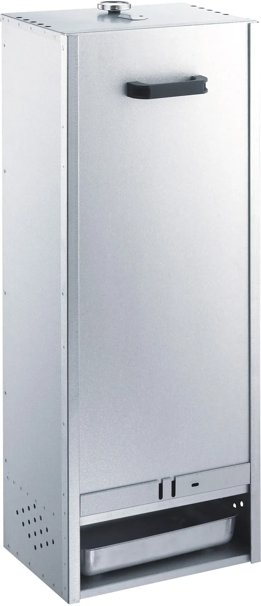 Peetz Alu-Räucherofen 880 - für 28 Fische liegend oder hängend,silber,