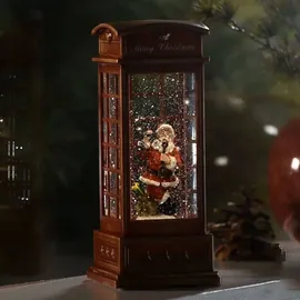 Konstsmide LED Telefonzelle mit Weihnachtsmann 1 LED Warmweiß