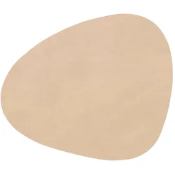 LINDDNA Untersetzer Nupo Curve Leder Beige Sand