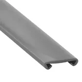 Handlauf PVC,Treppenhandlauf Geländer Kunststoffhandlauf Gummi Kiefer Handläufe Schutz, Profil Geländer 40 x 8 mm (5m, Grau)