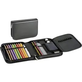 Brunnen Schüler-Etui Leder schwarz 1Klappe | Gr.: onesize