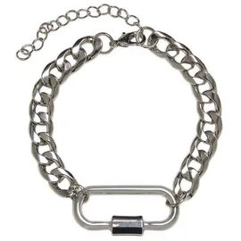 URBAN CLASSICS Fastener Armband silber L/XL