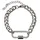 URBAN CLASSICS Fastener Armband silber L/XL