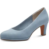 Marco Tozzi Damen Pumps mit Trichterabsatz Vegan, Blau (Polar), 40 EU