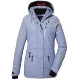 KILLTEC Damen Skijacke/Funktionsjacke mit abzippbarer Kapuze und Schneefang KSW 110 WMN SKI JCKT, pale blue, 42,