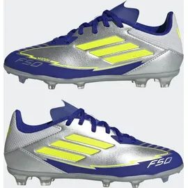 adidas F50 League Messi FG/MG Kinder silver met./solar yellow/lucid blue 38