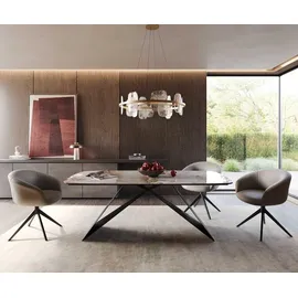 DeLife Edge 200 x 77 x 100 cm Keramik Minas Melange Weiß-Beige
