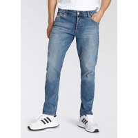 bruno banani Comfort-fit-Jeans »Floyd«, gerade Beinform, mit Eingrifftaschen, niedrige Leibhöhe, Gr. 31 - Länge 32, light blue, , 82277567-31 Länge 32