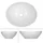 luxebath Aufsatzwaschbecken Oval 41 x 14,2 cm