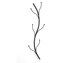 DanDiBo Wandgarderobe Metall Schwarz 93861 Garderobe Wand Garderobenhaken Flurgarderobe