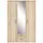Forte Drehtürenschrank Gloria 139,2 x 200,8 x 59,6 cm Eiche Sonoma