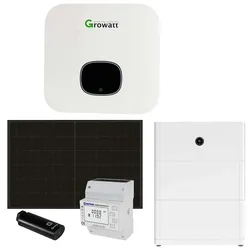 Growatt 5kWp PV Komplettanlage mit Glas Glas Modulen und 10kWh Speicher