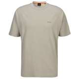 Boss T-Shirt mit Label-Stitching und Rundhalsausschnitt, Sand, L