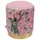 Kare Hocker Cherry Peacock Polyester Ø32 cm Rosa