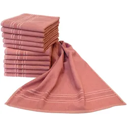 Handtuch DYCKHOFF "Saphir Friseurhandtücher", rosa (altosa), B:47cm L:85cm, Frottier, Frottier, Handtücher (Packung), Farbecht und besonders strapazierfähig, 47x85 cm