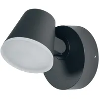Osram Außenleuchte Aluminium 12,8 cm spritzwassergeschützt 800 lm silber